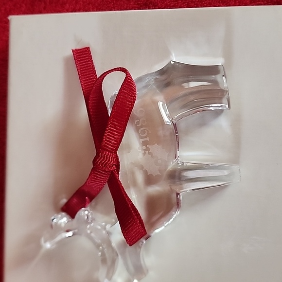 1986 Vintage, Orrefors Crystal Christmas Reindeer Ornament. In Original Box. - Picture 4 of 8